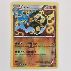 Golem 47/106 Reverse Holo Rare XY Flashfire LP Pokemon - Image 1