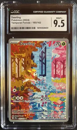 CGC 9.5 Deerling 165/162 Pokemon SV05: Temporal Forces Holo Mint - Image 1