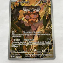 Pokemon Scarlet & Violet BLACK BOLT WHITE FLASH “Landorus” RARE 131/086 - Image 1