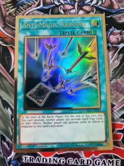 MAGO-EN043 Anti-Magic Arrows Premium Gold 1st Edition Yugioh Card - Image 1