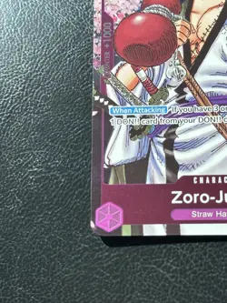2025 One Piece EN CS 25-26 Finalist Textured Black Stamp Roronoa Zoro-Juurou - Image 3