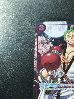 2025 One Piece EN CS 25-26 Finalist Textured Black Stamp Roronoa Zoro-Juurou - Image 4