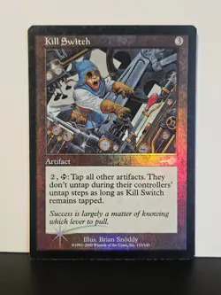 Kill Switch FOIL Nemesis MP Artifact Rare MAGIC MTG CARD - Image 1