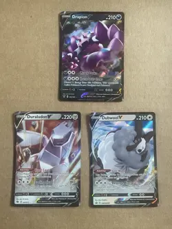 3x Pokemon Card Lot - V Type Cards - Image 1