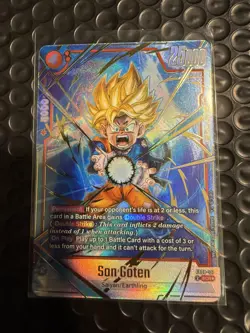 Son Goten FB08-121 SCR Alternate Art Saiyan's Pride Dragon Ball English Card - Image 3