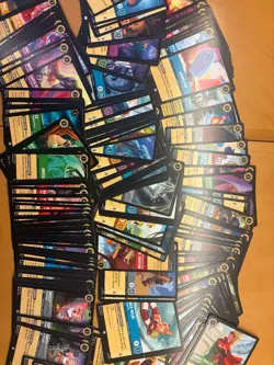 Disney Lorcana Azure Sea Trading Card Lot 200+ Cards w/ Storage Box & Dice - Image 2