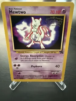 Pokemon 1999 Mewtwo Promo Card #3 First Movie Card MINT - Image 1