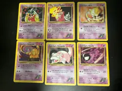 Pokemon TCG Gym Heroes Sabrina’s DMG Card Lot Jynx 59/132 Slowbro 60/132 - Image 1