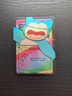 Pokederp 2 Breakout Chubbs Holo Snorlax 3/8 Custom Derpy Card - Image 1