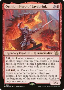 Orthion, Hero of Lavabrink #334 - March of the Machine - (NM) - Never Played - Image 1