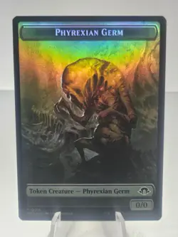 MTG FOIL {Angel Token} // {Phyrexian Germ Token} - Modern Horizons 3 - Image 1