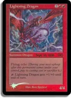 1x Lightning Dragon - Foil - Prerelease Promo Light Play, English Prerelease Pro - Image 1