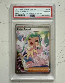Lisia's Appeal 246/191 Pokemon Surging Sparks Special Illustration Rare PSA 10 - Image 1