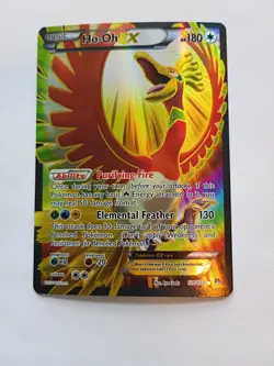 Pokemon TCG Ho-Oh EX Full Art Ultra Holo Rare Card 121/122 XY Breakpoint - Image 1