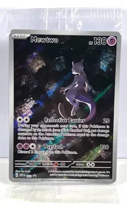 2023 SEALED Mewtwo Holo Black Star Promo Card SVP052 52 TCG CCG Pokemon Full Art - Image 1