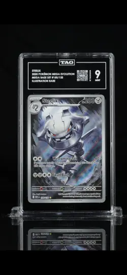 STEELIX 2025 POKEMON MEGA EVOLUTION #150/132 IR TAG 9 - Image 1