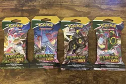 Nintendo Pokemon Evolving Skies TCG Booster Pack With Sleeve Singular (1) - Image 1