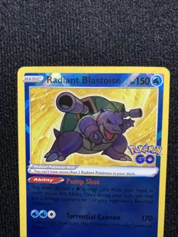 Radiant Blastoise 018/078 Pokemon GO Holo - Image 2