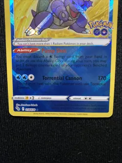 Radiant Blastoise 018/078 Pokemon GO Holo - Image 3