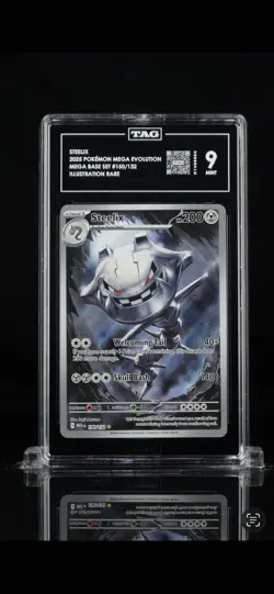 STEELIX 2025 POKEMON MEGA EVOLUTION #150/132 IR TAG 9 - Image 1