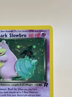 Dark Slowbro 12/82 Pokemon Team Rocket 1st Edition Holo Rare - Image 3
