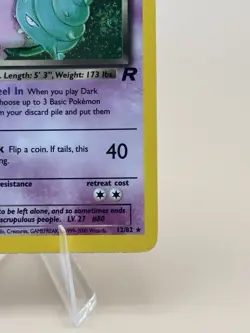 Dark Slowbro 12/82 Pokemon Team Rocket 1st Edition Holo Rare - Image 5