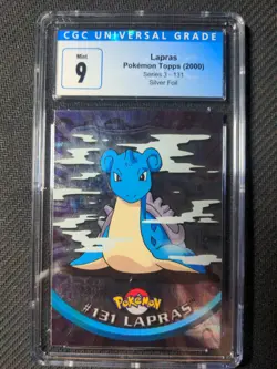 2000 Topps Pokemon TV Animation Series 3 131 Lapras Foil CGC 9 Mint - Image 1