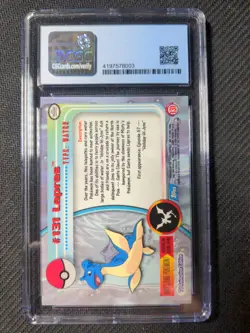 2000 Topps Pokemon TV Animation Series 3 131 Lapras Foil CGC 9 Mint - Image 2