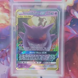 Pokemon 2019 Sun & Moon Team Up Gengar & Mimikyu GX 53/181 Ultra Rare Holo PSA 8 - Image 4
