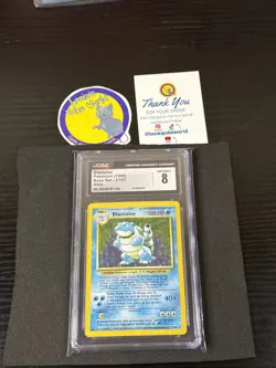 1999 Pokemon Base Set Blastoise Holo 2/102 CGC 8 NM/Mint – WOTC Vintage - Image 1