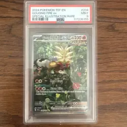 Pokemon Gouging Fire ex 204 Temporal Forces Special Illustration Rare SIR PSA 9 - Image 1