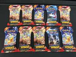 lot of 10 Pokemon TCG: Scarlet & Violet 10 Surging Sparks Sleeved Booster Packs - Image 1