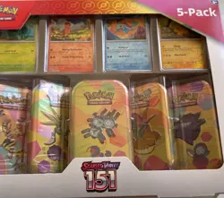 2 boxes of Pokemon Scarlet & Violet 151 5-Pack Mini Tins w/4 Promos - Image 2