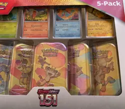 2 boxes of Pokemon Scarlet & Violet 151 5-Pack Mini Tins w/4 Promos - Image 3