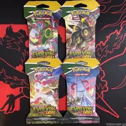 Pokemon TCG Sword & Shield Evolving Skies Sleeved Booster Pack - Image 1