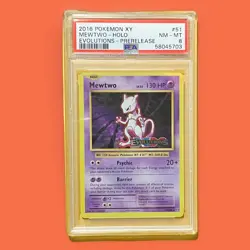 2016 Pokemon Xy Evolutions #51 Mewtwo-Holo Evolutions-Prerelease PSA 8 - Image 1