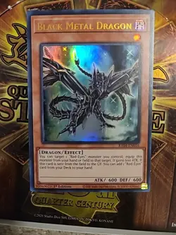 Yugioh - Black Metal Dragon (UR) RA04-EN016 Quarter Century Stampede 1st Edition - Image 1