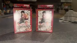 2 One Piece Super Pre Release Starter Deck Straw Hat Crew Luffy 1 opem 1 sealed - Image 1