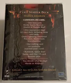 WOW WORLD OF WARCRAFT Class Starter Deck - Tauren Shaman NEW SEALED ENG - Image 2