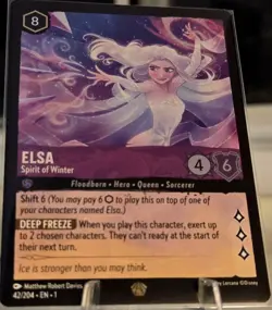 Disney Lorcana Elsa - Spirit of Winter 42/204 The First Chapter Non Foil - Image 1