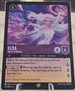 Disney Lorcana Elsa - Spirit of Winter 42/204 The First Chapter Non Foil - Image 2