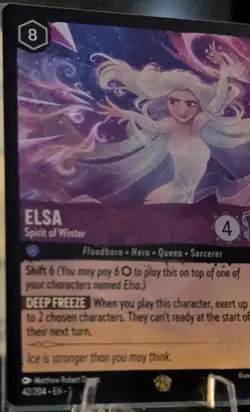 Disney Lorcana Elsa - Spirit of Winter 42/204 The First Chapter Non Foil - Image 5