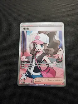 Pokemon TCG Card Hilda 164/086 Ultra Rare—Full Art—Holo SV:White Flare N/M 2025 - Image 1