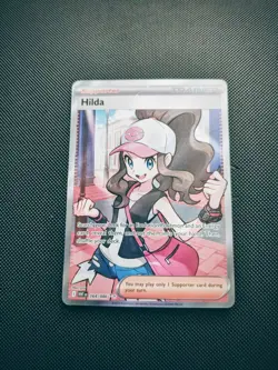 Pokemon TCG Card Hilda 164/086 Ultra Rare—Full Art—Holo SV:White Flare N/M 2025 - Image 2