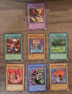Vintage Yu-Gi-Oh LOB & MRL Card Lot 7 Cards Mystical Elf 1st Ed Charubin LP - Image 1