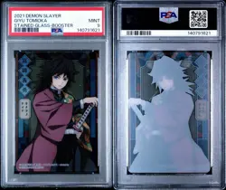2021 CARDDASS DEMON SLAYER: STAINED GLASS CARDS | GIYU TOMIOKA PSA 9 - Image 1