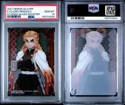2021 CARDDASS DEMON SLAYER: STAINED GLASS CARDS | KYOJURO RENGOKU PSA 10 - Image 1