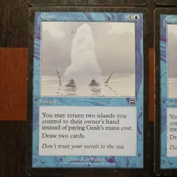 Mtg x4 Gush X 4 MP/LP Playset Mercadian Masques Magic Cards Common - Image 2