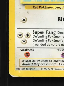Raticate 40/102 HP Base Set English Pokemon Card TCG - Image 2