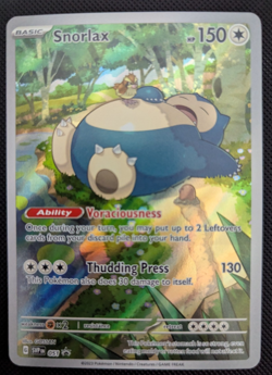 Pokemon Snorlax 051 from ETB 151 S&V/Sw&Sh NM Condition Promo Black Star ENG - Image 1